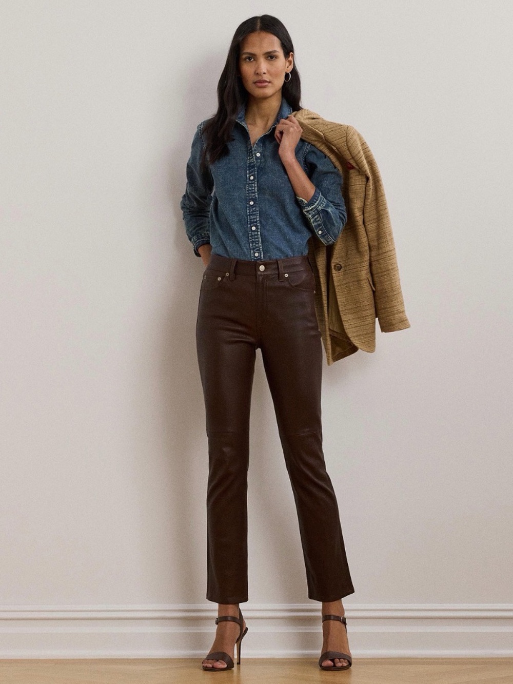 Lauren Ralph Lauren Women's Classic-Fit Denim Shirt - Picture 4 of 10